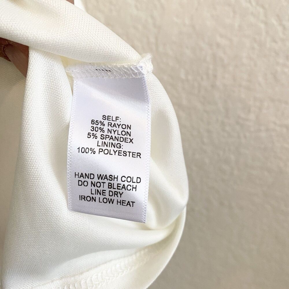 Lulus White Ivory Bon Appetit Skater Mini Dress Women's Lined Size S - Picture 5 of 11